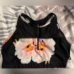 Everlast zip sports bra